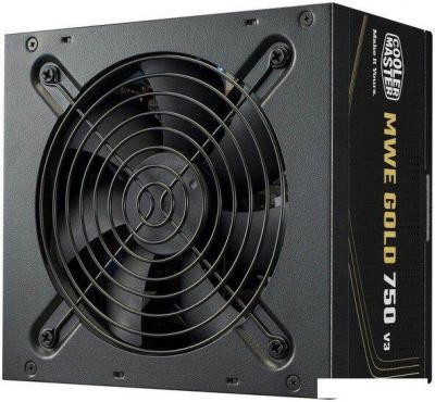 Блок питания Cooler Master MWE Gold 750 V3 ATX 3.1 Non-Modular MPE-7506-ACAG-BEU