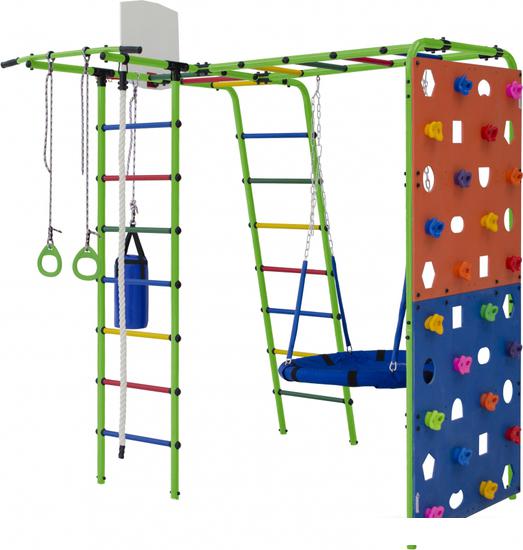 Детские спортивные комплексы и игровые площадки Формула здоровья Street 2 (салатовый/радуга)