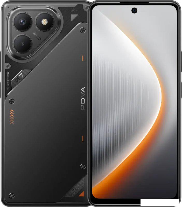 Телефон Tecno Pova 7 Neo 8GB/128GB (индустриальный черный)