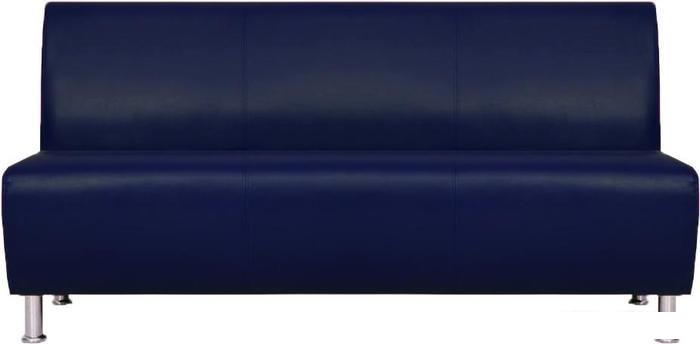Диваны Brioli Руди трехместный (экокожа, L18 синий)