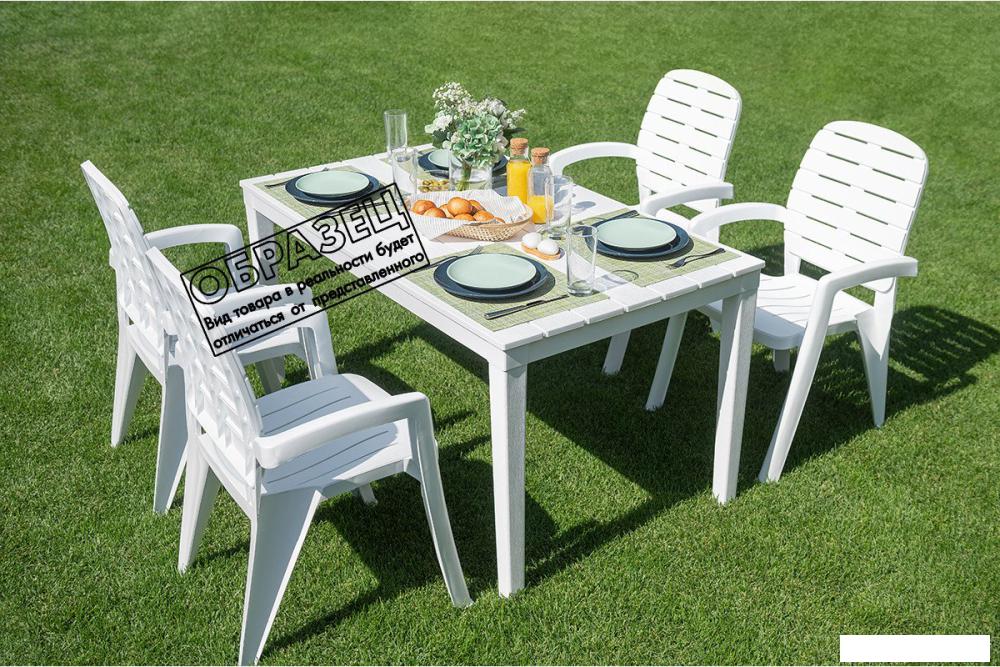 Садовая мебель Ellastik Plast Прованс Прямоугольный 140x80x71.5 (шоколадный)