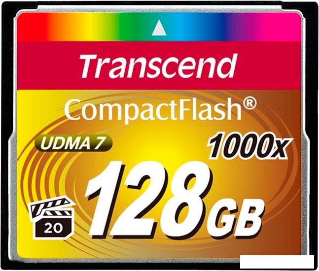 Карта памяти Transcend 1000x CompactFlash Ultimate 128GB (TS128GCF1000)