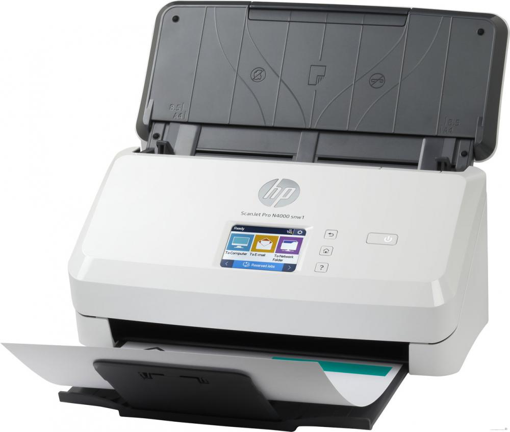 Сканер HP ScanJet Pro N4000 snw1 6FW08A
