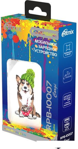 Внешний аккумулятор Ritmix RPB-10007 (корги)