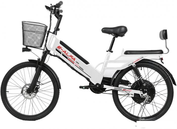 Электровелосипед SameBike Е-Alfa New SB-E-ALFA350-36/10 (белый)
