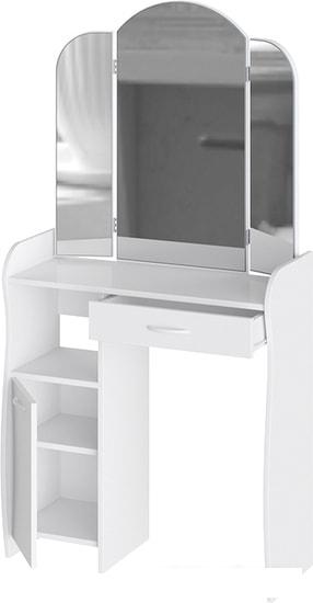 Туалетный столик с зеркалом Трия София Т1 (белый)