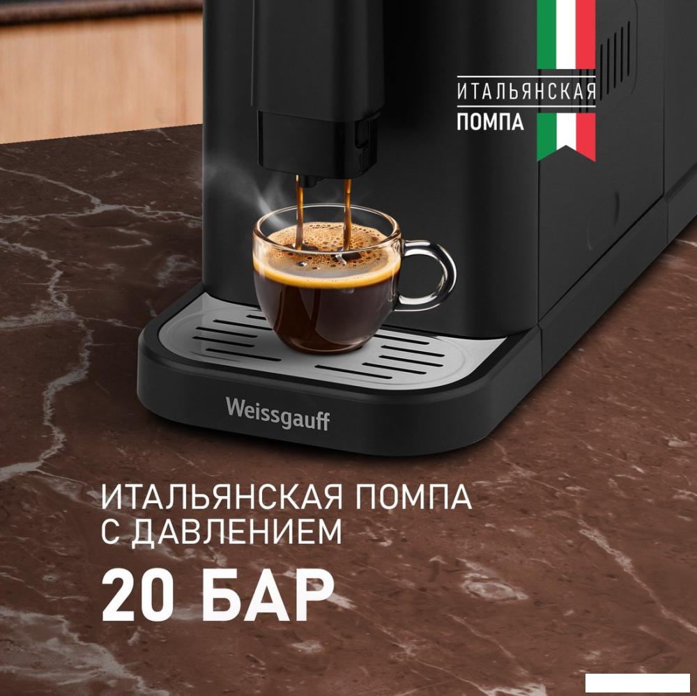 Кофеварки и кофемашины Weissgauff WCM-325 Black Automatic Touch Cappuccino