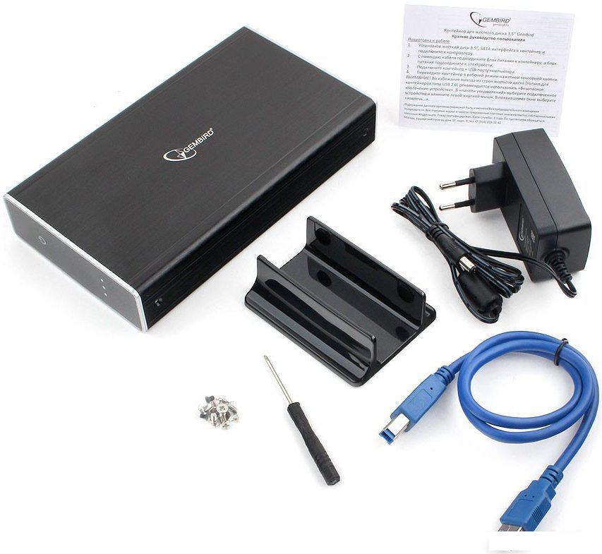 Бокс для накопителей 3.5" Gembird EE3-U3S-80