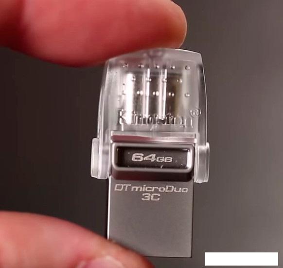 USB Flash Kingston DataTraveler microDuo 3C 64GB (DTDUO3C/64GB)