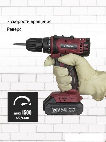 Шуруповерты, гайковерты, электроотвертки Pioneer Tools CD-M2002C-USP (с 2-мя АКБ, кейс, оснастка)
