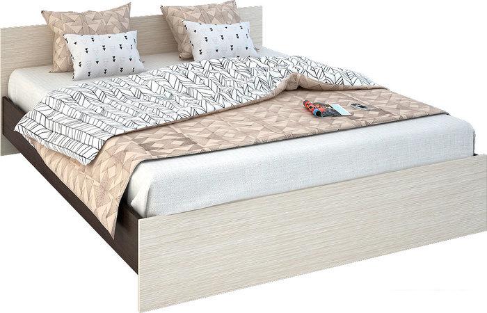 Кровати Стендмебель Бася КР 555 200x90 (дуб белфорт/венге)