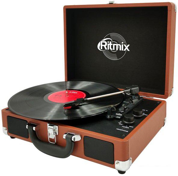 Виниловый проигрыватель Ritmix LP-160B (коричневый)
