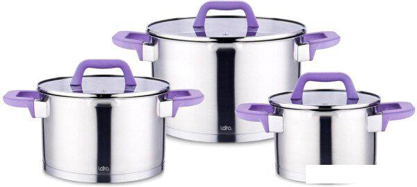 Кастрюли Lara Лаванда LR02-126