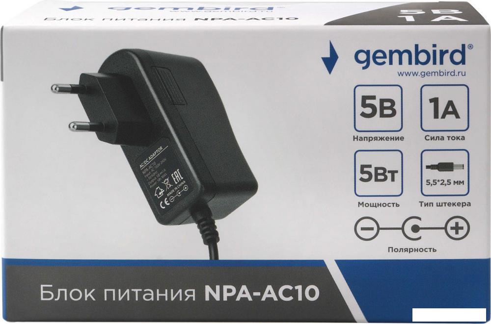 Сетевое зарядное Gembird NPA-AC10