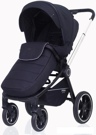 Детские коляски и аксессуары Rant MOWbaby Zoom PU (2 в 1, silver black)