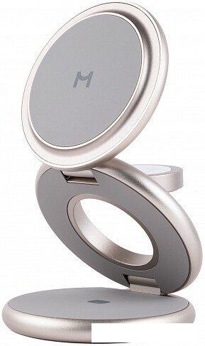 Беспроводное зарядное Magssory Disc Signature Edition 3 в 1 для Apple WCH033 (титановый)