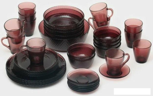 Тарелки, салатники, блюда и наборы Luminarc Идиллия Лилак O0325 (43 пр)