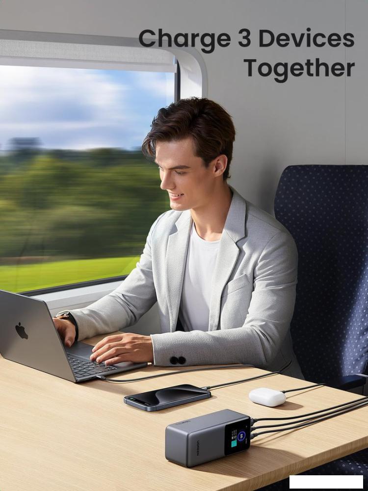 Внешний аккумулятор Ugreen PB721 20000mAh (серый)