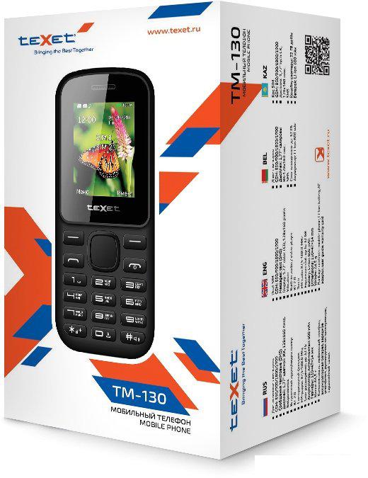 Телефон TeXet TM-130 (черный)
