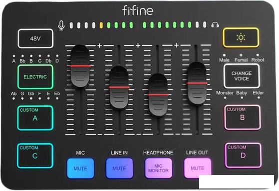 Микшерный пульт FIFINE SC3 (черный)