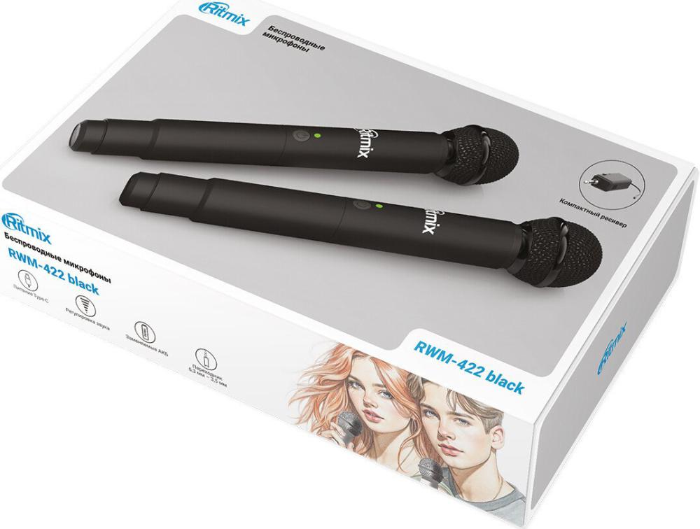 Радиосистема Ritmix RWM-422 (черный)