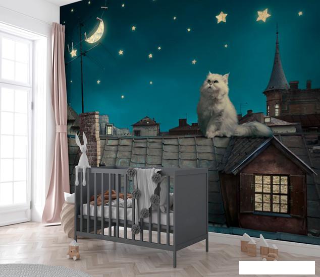 Обои ФабрикаФресок Кот на крыше 473270 (300x270)