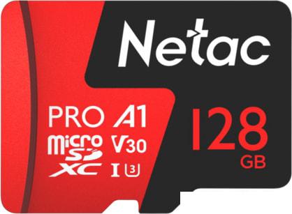 Карта памяти Netac P500 Extreme Pro 128GB NT02P500PRO-128G-R + адаптер Карта памяти Netac P500 Extreme Pro 128GB NT02P500PRO-128G-R + адаптер