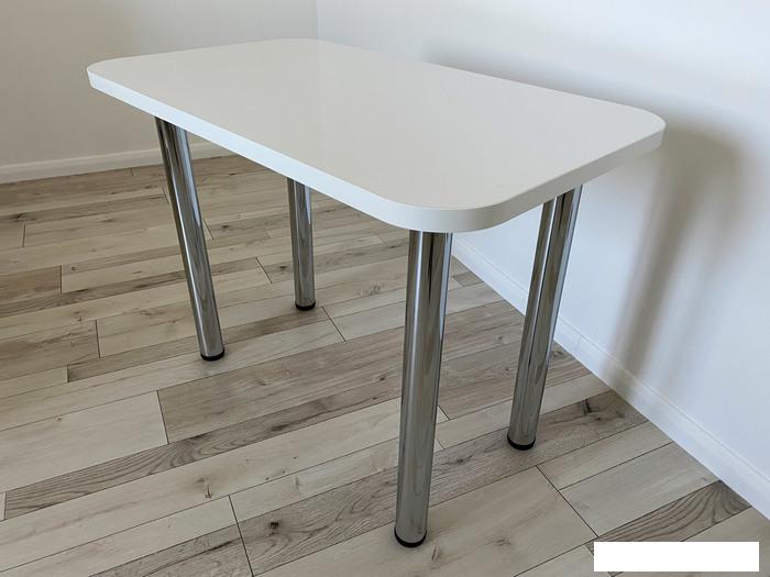 Кухонные столы и обеденные группы Senira Р-001-01 (белый глянец/хром)