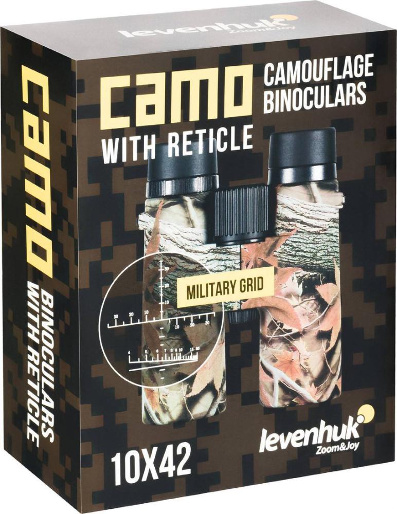 Бинокли, подзорные трубы и приборы ночного видения Levenhuk Camo Pine 10x42