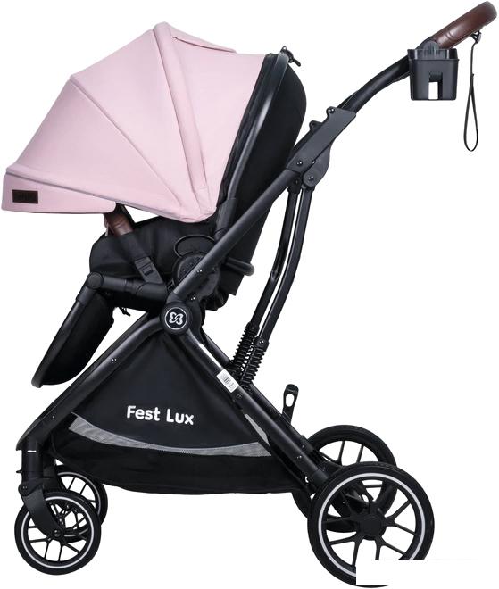 Коляска прогулочная «книга» Farfello Fest Lux FL-2 (розовый)