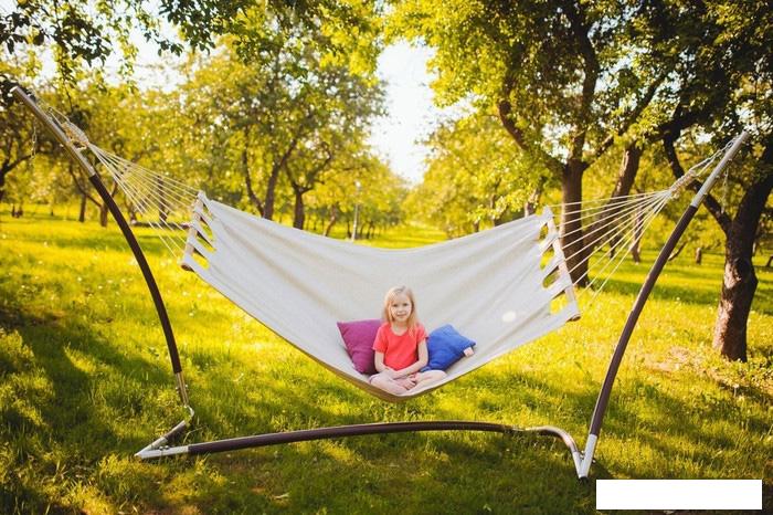 Дачный гамак Гамак-Бай с брусками морковный [SB392DP]