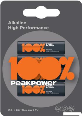 Батарейка PeakPower Alkaline LR6/PP15A-2U4 4BP