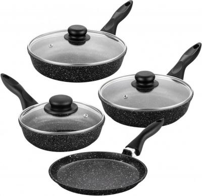 Сковороды Elan Gallery Гармония вкуса 120112+4 (черный мрамор)