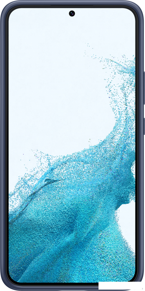 Чехол для телефона Samsung Frame Cover для S22+ (прозрачный с темно-синей рамкой)