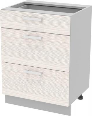 Готовые кухни Интерлиния Компо НШ60рш3 1м+2б (вудлайн кремовый)