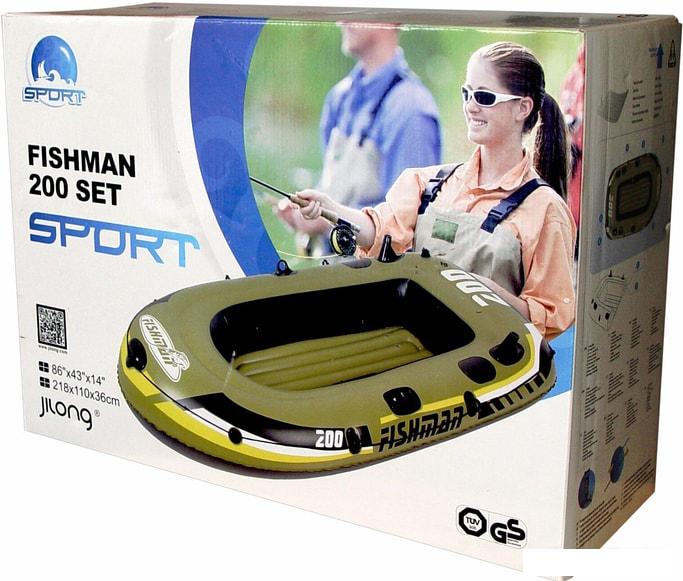 Гребная лодка Jilong Fishman 200 Set