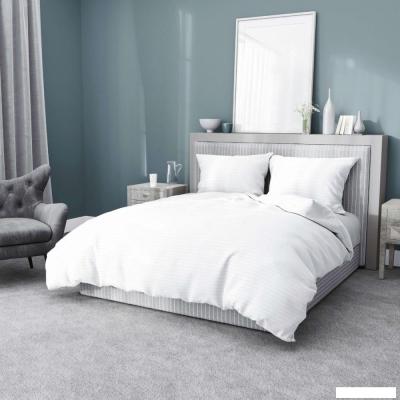 Постельное белье Samsara Страйп-сатин Дуэт 70х70 (белый)