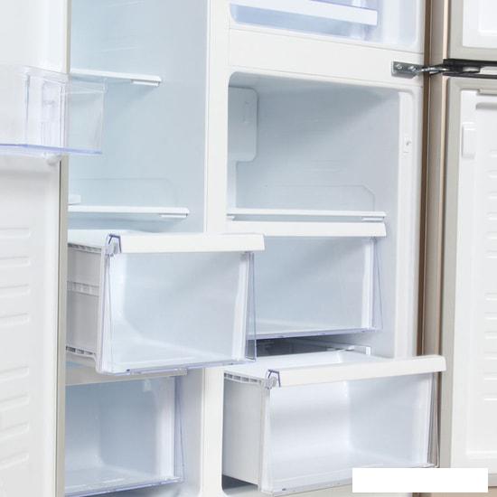 Холодильник side by side Hyundai CS6073FV (золотистое стекло)