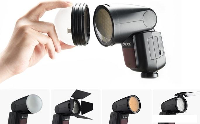 Вспышки, лампы и аксессуары для съемки Godox V1S для Sony