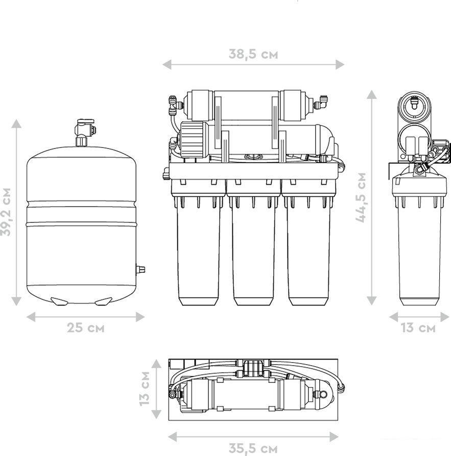 Система обратного осмоса БАРЬЕР Профи Осмо 100