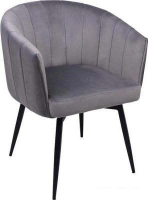 Стул AksHome Melon (серый велюр/черный)