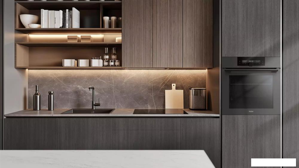 Электрический духовой шкаф Haier HOQ-F6QSN3DG