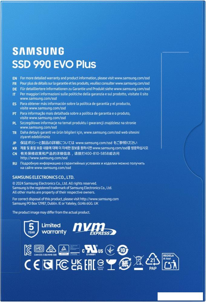 SSD Samsung 990 Evo Plus 1TB MZ-V9S1T0BW