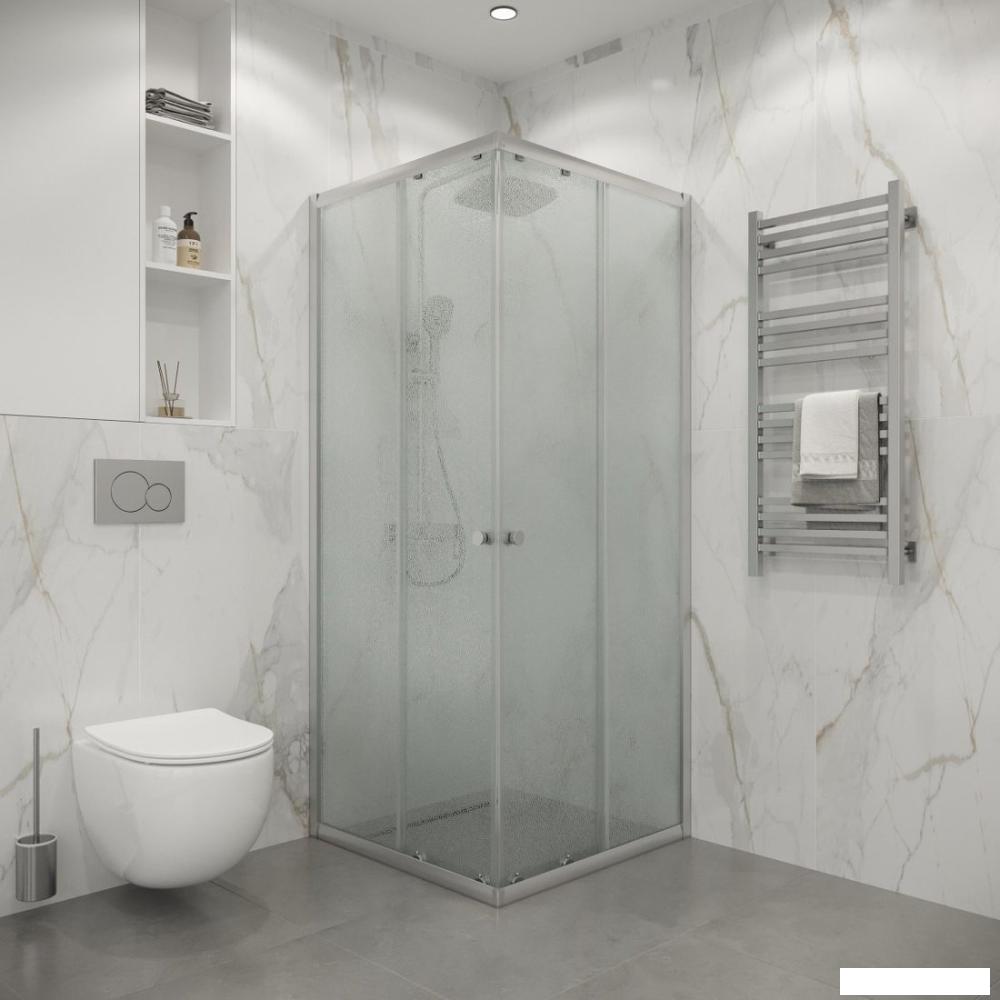 Душевой уголок Niagara Eco NG-1009-14QMT 90x90x190 (хром/стекло матовое)