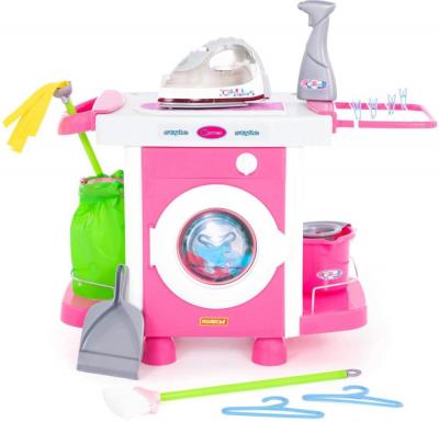 Игрушечная бытовая техника, уход за домом Полесье Carmen №6 с аксессуарами и утюжком 48110