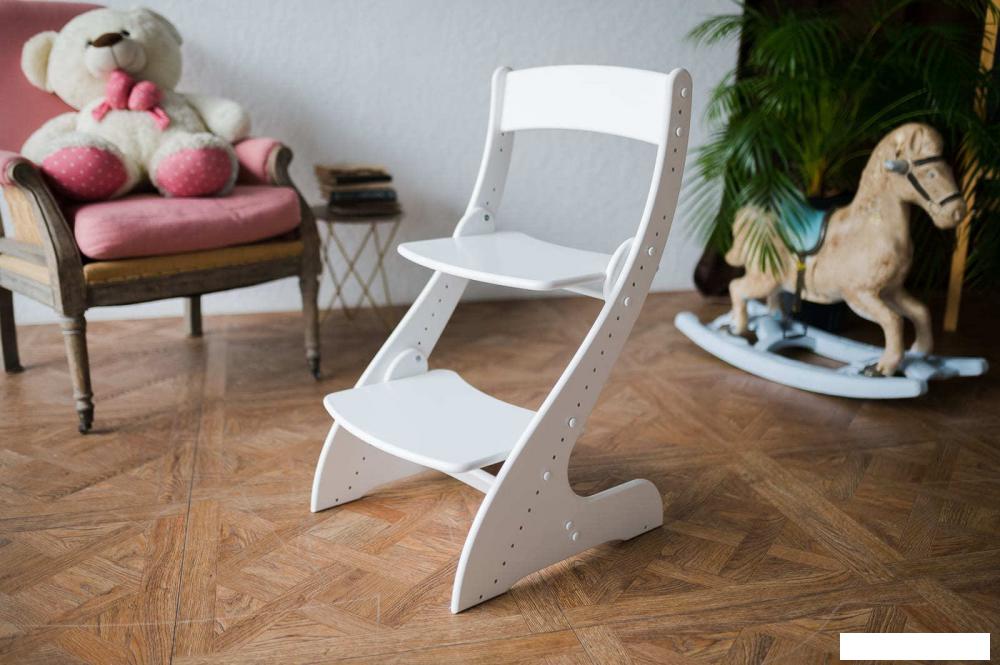 Детские парты, столы, стулья Друг Кузя Растущий (белый)