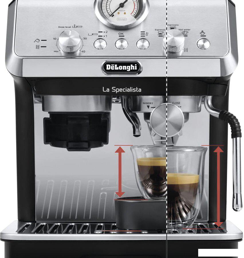 Рожковая кофеварка DeLonghi La Specialista Arte Manual EC9155.MB