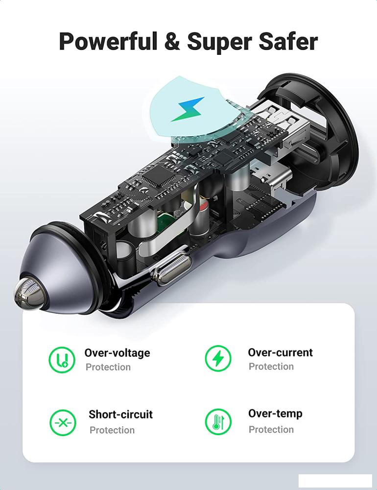 Автомобильное зарядное Ugreen CD213 60980 Автомобильное зарядное Ugreen CD213 60980