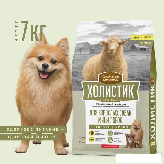 Корма для собак Деревенские лакомства Холистик Премьер для мини-пород. Ягненок с рисом 7 кг