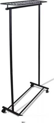 Напольные и настенные вешалки, стойки для одежды Мебелик М 9 на колесах (черный)